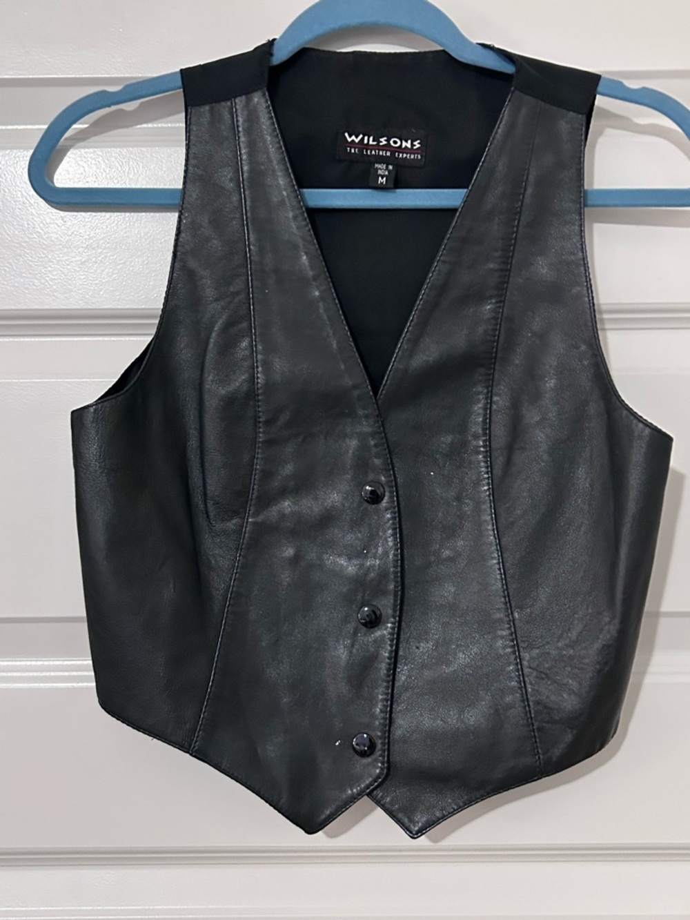 Wilsons Leather Black Leather Vest